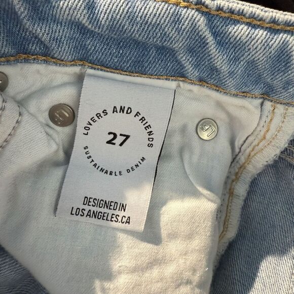 Lovers + Friends HIGH RISE RIGID SLIM
STRAIGHT JEAN Sz 27 - Picture 6 of 7